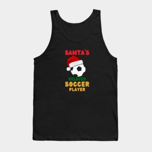 Santas Beloved Soccer Player Tank Top